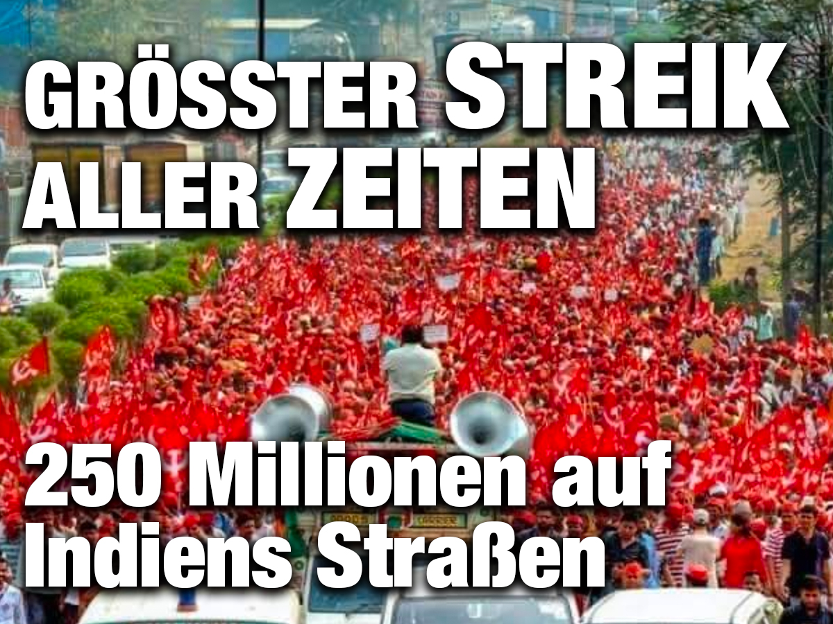 Grosster Streik Aller Zeiten 250 Millionen Auf Indiens Strassen Zackzack At