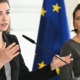 Justizministerin Alma Zadic mit Verfassungsministerin Karoline Edtstadler