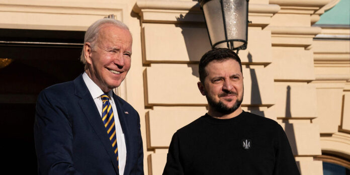 US-Präsident Joe Biden und der ukrainische Präsident Selenskyj